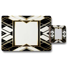 Art Deco Frame (Placemat & Coaster Set)