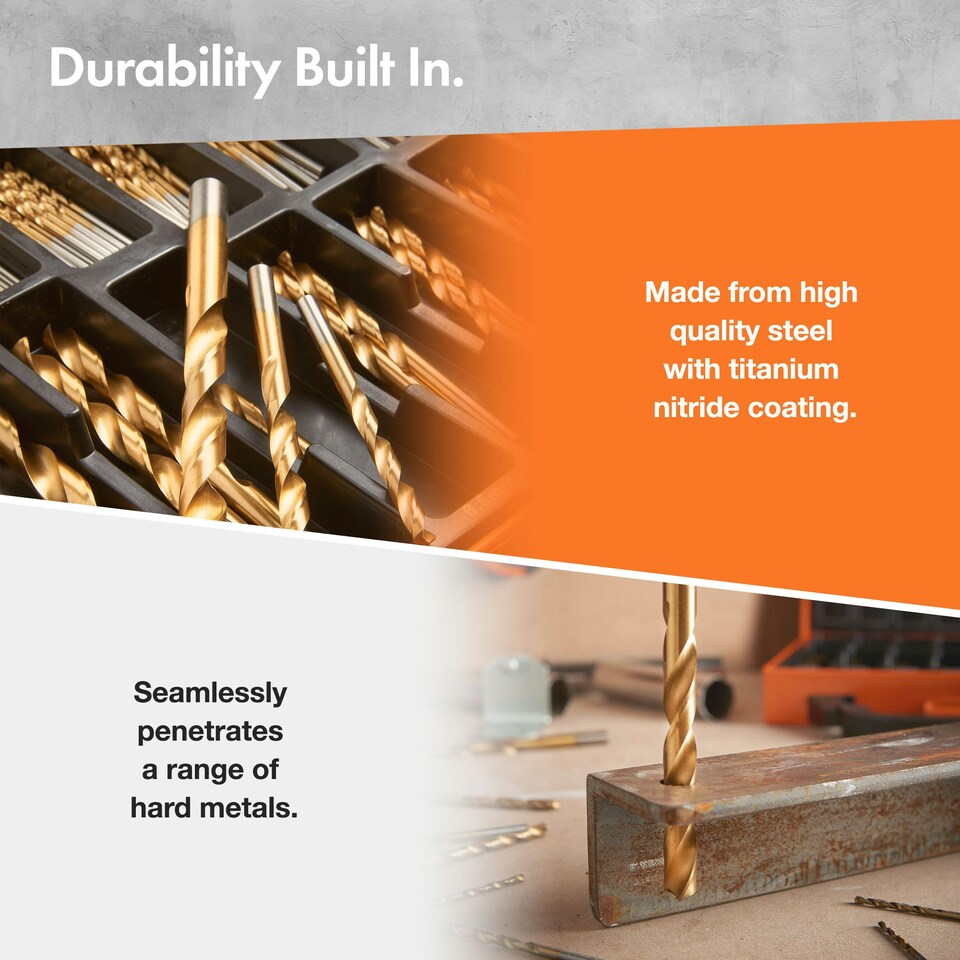 image 1 of VonHaus 99pcs HSS Metal Drill Bit Set with Carry Case