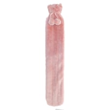 Home & Living Luxury Longline Faux Fur Hot Water Bottle - Dusky Pink - One Size