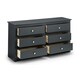 image 3 of Clean Anthracite 6 Drawer Chest