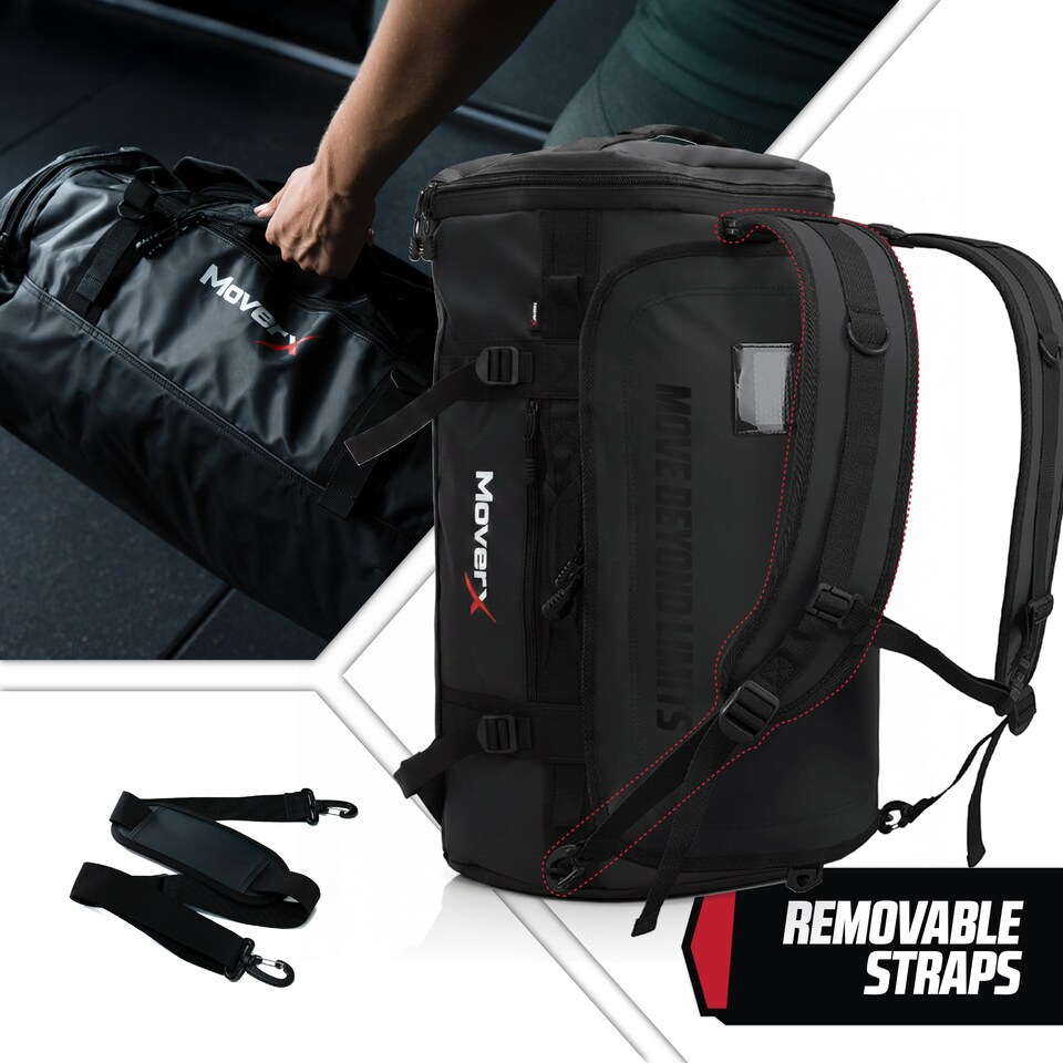 image 1 of MoverX 90L Heavy-Duty Waterproof Rucksack, Gym Bag, Duffle Bag