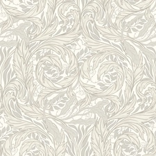 Muriva Vale Leaf Textured Wallpaper - Cream - 10m x 0.5m Cream