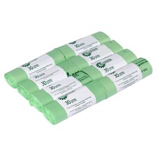 All-Green 30 Litre Compostable Food Waste Bin Liners - 8 Rolls