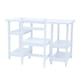 image 1 of Teamson Kids Children's Play Desk with Shelves and Chair, White