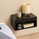 image 4 of Cholet Square Bedside Table with 1 Drawer in Black