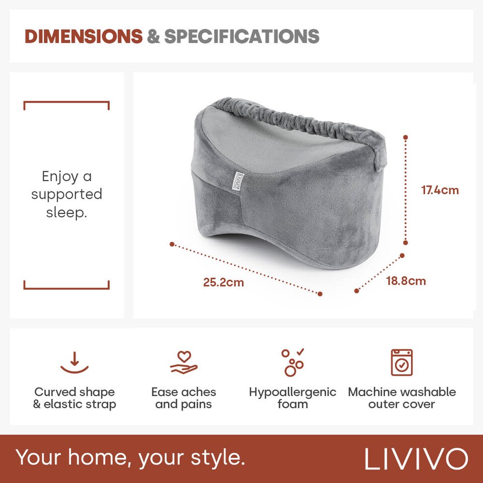 image 1 of Grey Leg Pillow