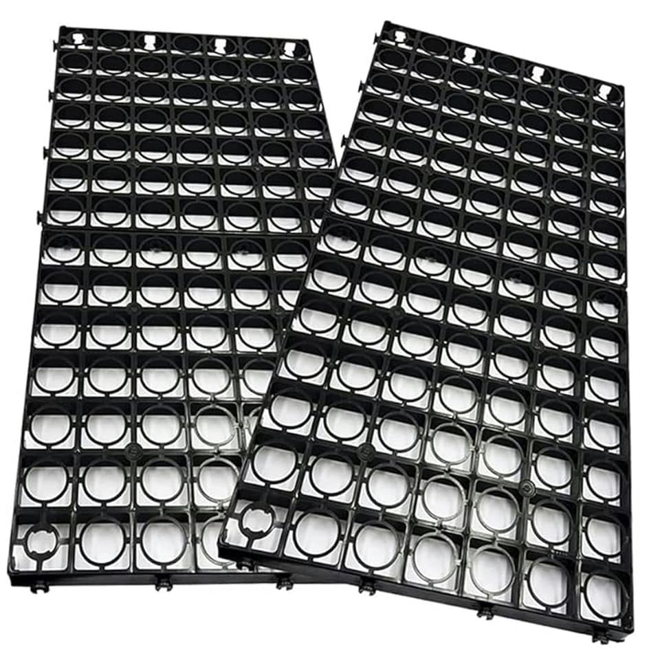 image 1 of 12 x Plastic Paving Driveway Gravel Protecting Turf Grids For Lawns Sheds & Greenhouses Black