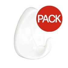 Securpak Oval Hook (Pack of 4) - White - One Size
