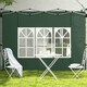 image 6 of Outsunny Gazebo Side Panels for 3x3(m) or 3x4m Pop Up Gazebo, 2 Pack, Black