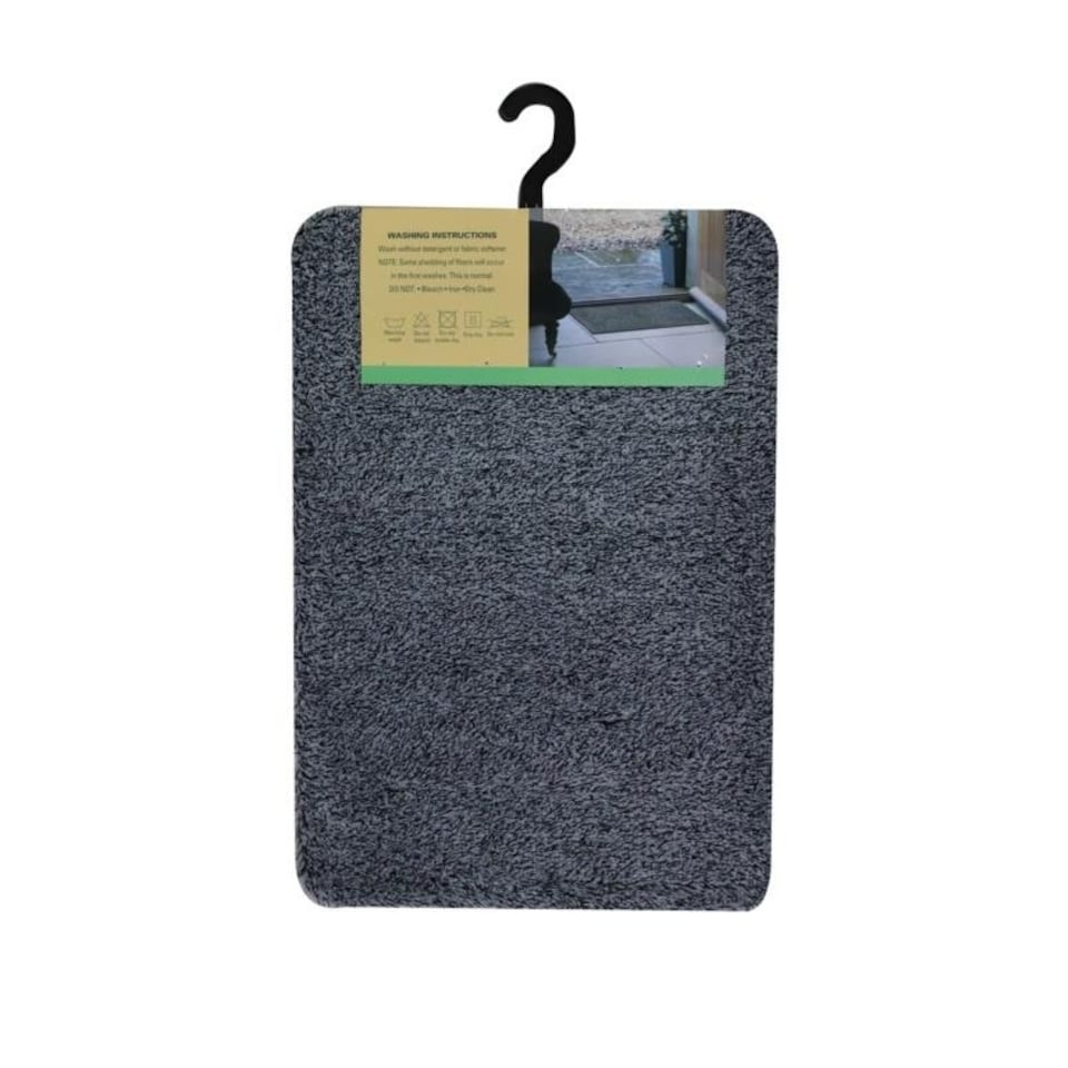 Groundsman Non Slip Door Mat | Grey | Light Grey | 60cm x 40cm | 1