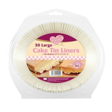 Pack of 30 Large Cake Tin Liners by Queen Of Cakes