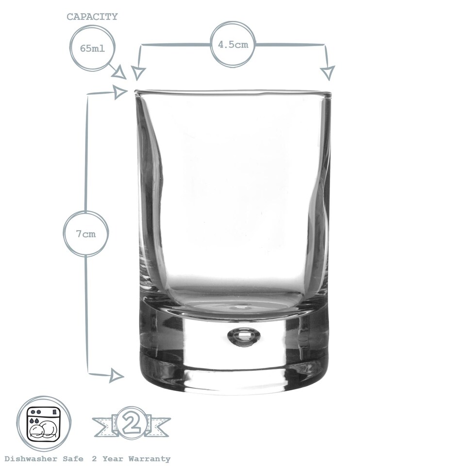 image 1 of Bormioli Rocco Barglass Shot Glasses - 65ml - Pack of 6