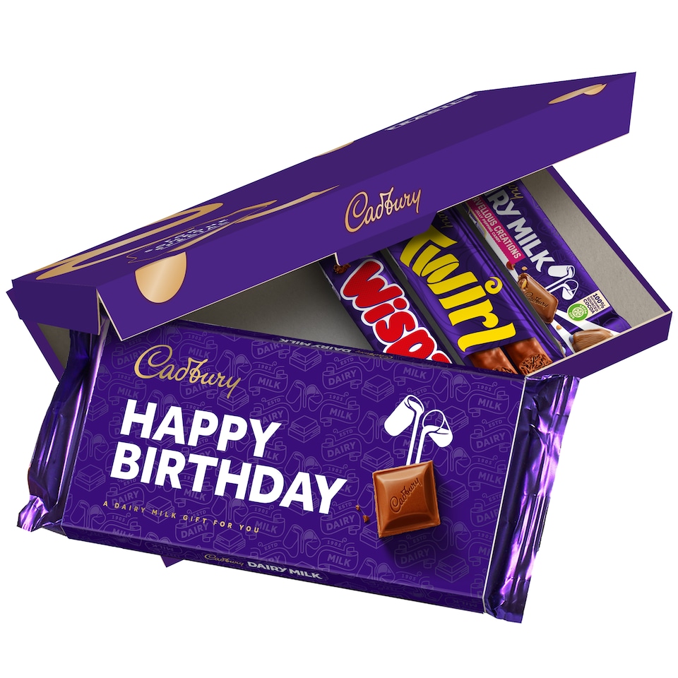 image 1 of Cadbury Happy Birthday Letterbox Chocolate Gift