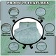 image 2 of VELVETIO Antoinette Printed Duvet Cover Set Reversible Polycotton Beddings N/A | Duck Egg | Double
