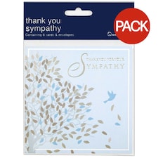 Simon Elvin Thank You Sympathy Display Pack (Pack Of 6) - Blue/Brown - Pack Of 6