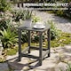 image 5 of Outsunny Outdoor Side Table, Adirondack Side Table, Indoor Outdoor, Grey | Grey