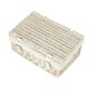 image 2 of 35cm White Wash Wicker Picnic Basket with Lining White | White | One Size