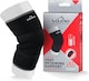 image 2 of Vulkan Classic Knee Support - Contoured 3-Piece Neoprene Sleeve (3mm/5mm), Black | Black | Black | XL