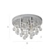 image 7 of ValueLights Mitre Chrome Droplet Flush Ceiling Fitting Clear Droplets | Chrome