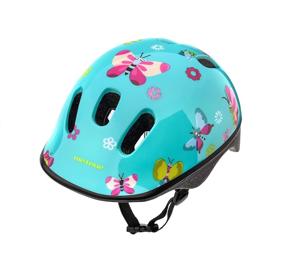 image 1 of Helmet for Kids Toddlers – Lightweight Adjustable Bike Helmet for Boys & Girls – Safety Crash Protection for Cycling, Scooter, Skateboard – KS06 | Blue | Butterfly | XS