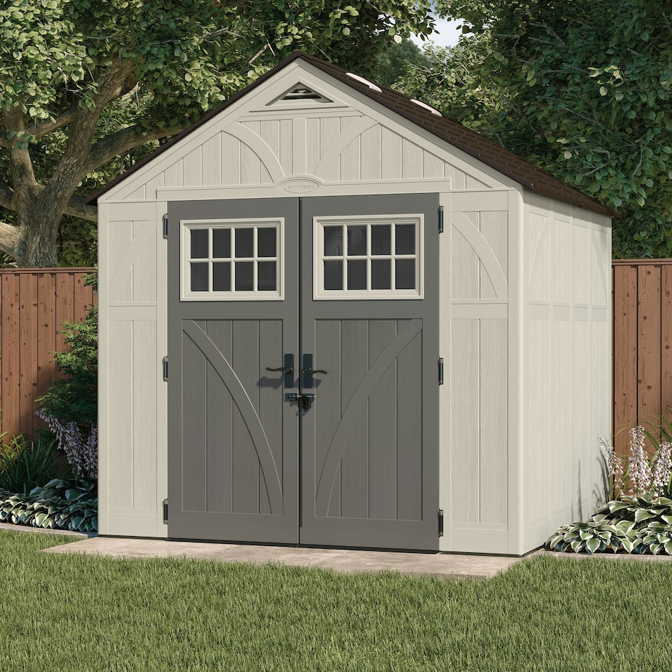 image 1 of Suncast Tremont Shed 8x7 | Cream