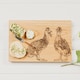 image 3 of The Just Slate Company Quacking Ducks 30cm Oak Serving Board