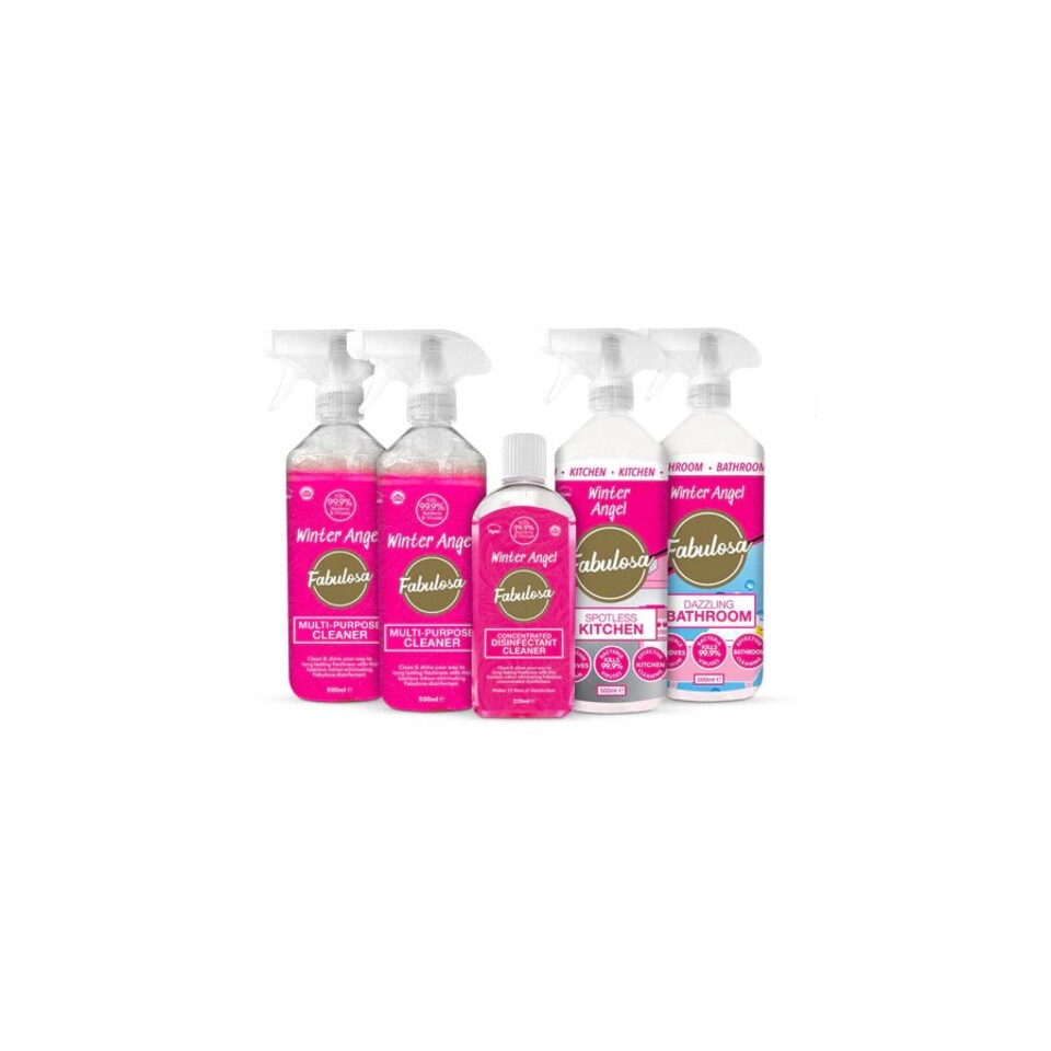 Fabulosa Winter Angel Mini Cleaning Bundle 5 Piece