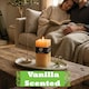 image 3 of Nicola Spring Round Vanilla Pillar Candles - 110 Hours - Cream - Pack of 3 - Vanilla Candle Home Fragrance Aromatherapy