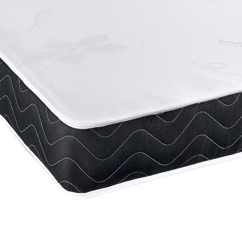 image 1 of Mars Black Border Hybrid Mattress - 17cm Deep, Medium-Soft Feel | Black | Small Double