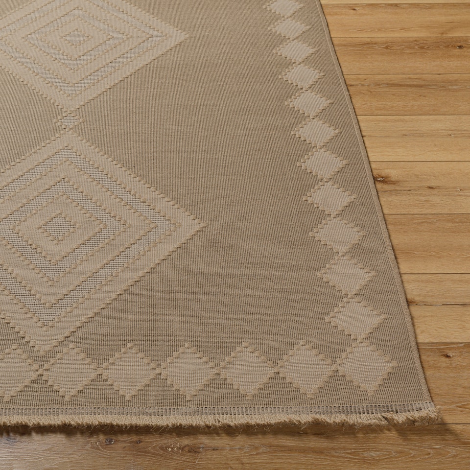 image 1 of LIVABLISS Mystery-Washable Modern Jute Rug 158 x 213 cm | Tan Beige Ivory