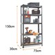 image 3 of VonHaus 5 Tier Heavy Duty Garage Shelves