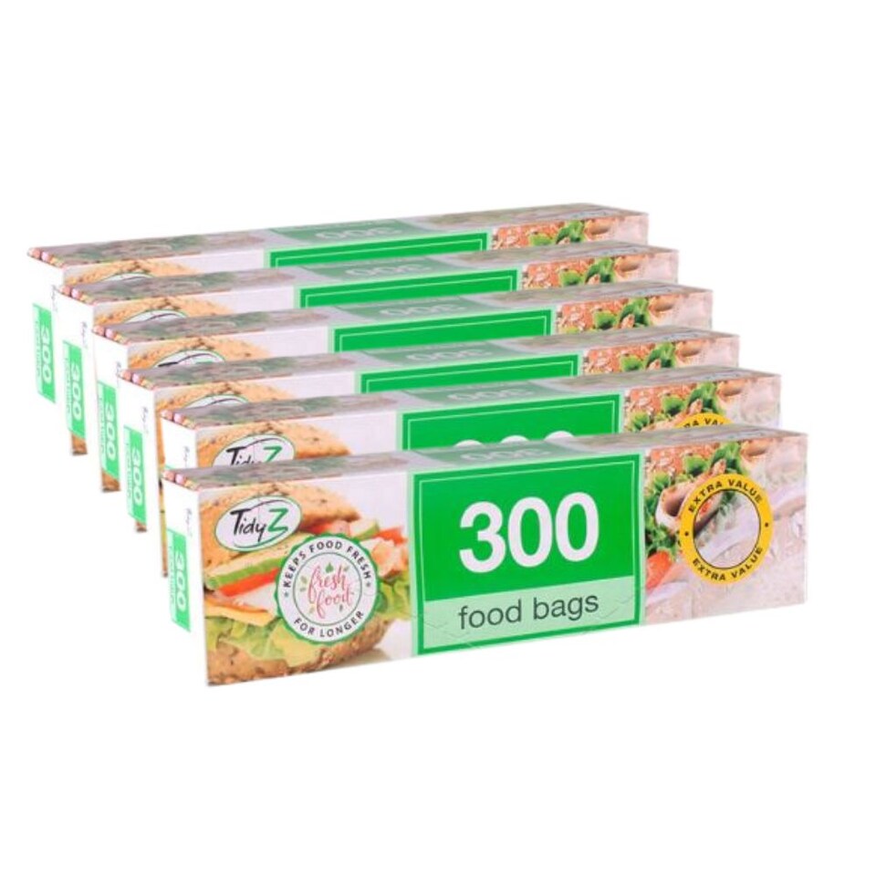 TidyZ Multipurpose Food Bags 300 Assorted Pack