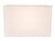 image 2 of Contemporary and Stylish White Linen Fabric Rectangular Lamp Shade | White | 12"