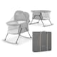 image 1 of Kinderkraft Baby Cradle Travel Cot LOVI Grey