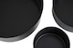 image 2 of Interiors by Premier Set of Three Round Cake Tins, Nonstick Coating Baking Tins, Black Cake Pans, Cake Tins for Everyday Use | Black