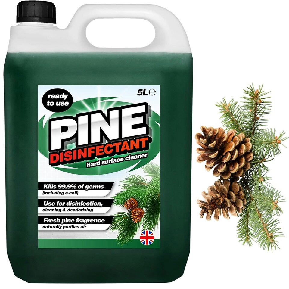image 1 of 2 x 5 Litre Pine Disinfectant Suitable For All Hard Surfaces Cleaner & Deodoriser Naturally Purifies Air