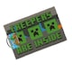 image 2 of Minecraft Creepers Need Hugs Coir Door Mat - Grey/Black/Green - One Size