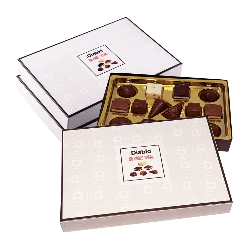 image 1 of Diablo No Added Sugar Luxury Chocolate Selection Box 142g 3 Pack