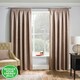 image 1 of Matrix Latte Curtains 66 x 54 inch (168 x 137 cm) Room Darkening Pencil Pleat Thermal Noise Reducing Curtains for Bedroom and Living Room