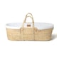 image 4 of Clair de Lune Organic Palm Moses Basket With Rocking Stand - White