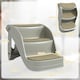 image 7 of PawHut Foldable Pet Stairs 3 Steps with Non-slip Mats for Small Dogs, Grey