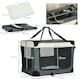 image 4 of PawHut 81cm Foldable Pet Carrier Bag Soft Travel Dog Crate for Medium Dogs Grey