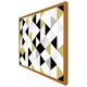 image 4 of Gold & black geometric triangles (Picture Frame) Brown | S