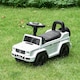 image 2 of HOMCOM Benz G350 Kids Ride on Sliding Car w/ Under Seat Storage No Power White