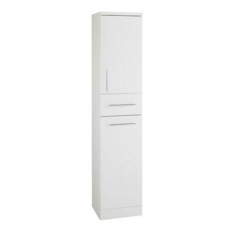 image 1 of 350mm Tall Bathroom Storage Unit - Gloss White - (Impact) | White | White | 1