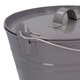 image 6 of Grey Coal Bucket With Lid & 5" Shovel Metal Ash Tidy Bin Coal Fire Log Burner