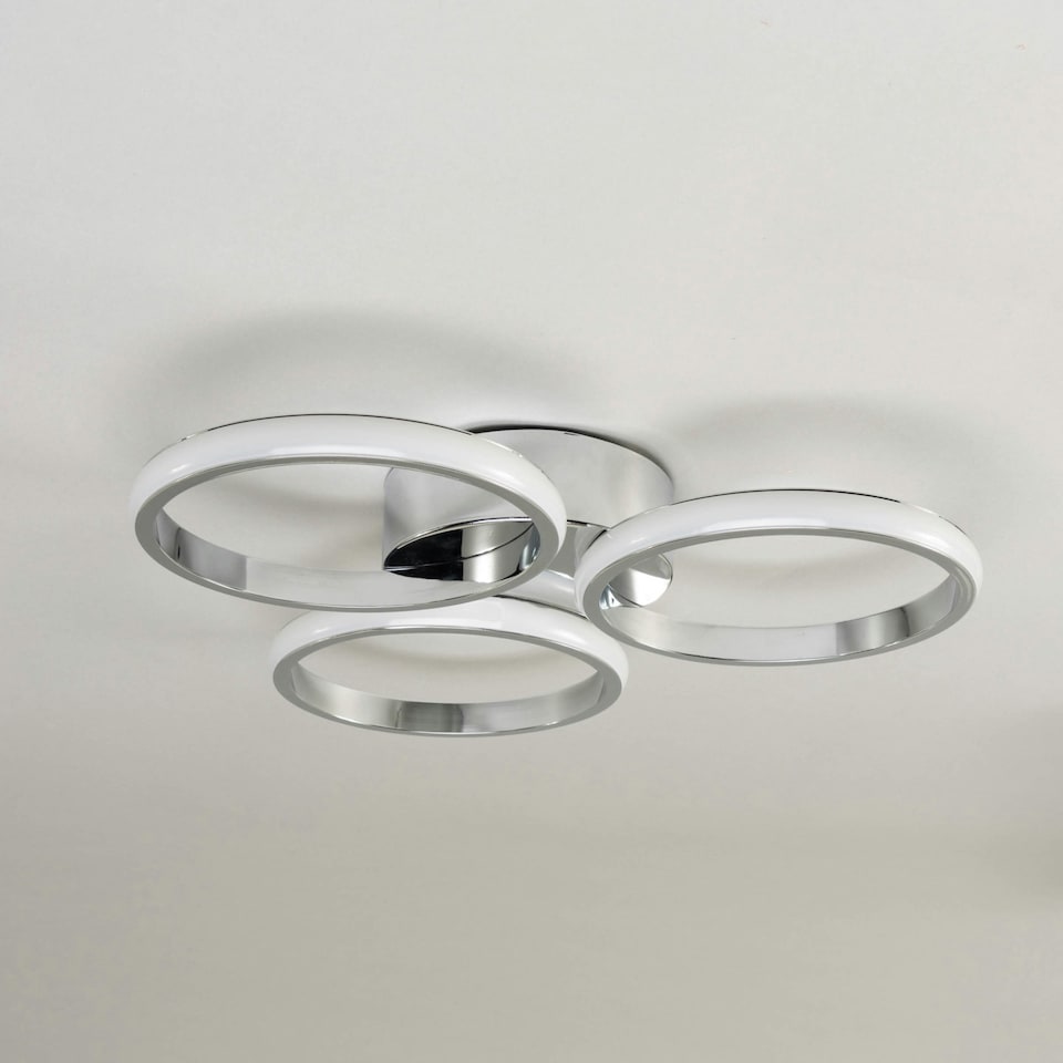 image 1 of BHS Sula Flush Ceiling Light, Chrome