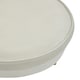 image 5 of Interiors by Premier Cream Velvet Round Footstool, Ottoman Small Footstool with Soft Upholstery, Velvet Pouffe for Home