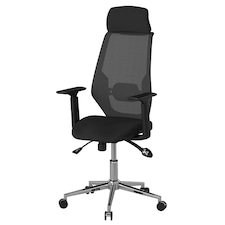 Clifton office chair with wheels in black Black | Black
