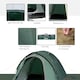 image 6 of Outsunny Compact Camping Tent with Vestibule & Mesh Vents for Hiking Green